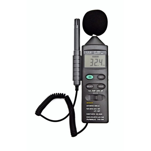 DT-8820 Измеритель параметров окружающей среды 4в1 DT-8820 Измеритель параметров окружающей среды 4в1