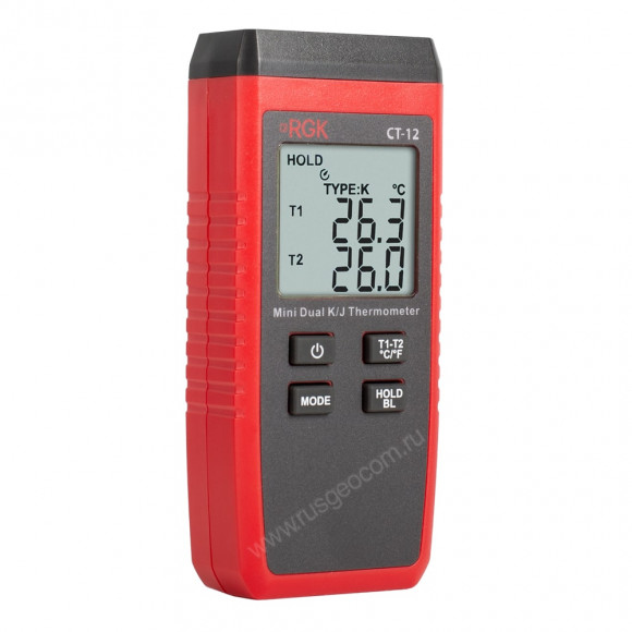 Термометр RGK CT-12 с погружным зондом температуры TR-10W Термометр RGK CT-12 с погружным зондом температуры TR-10W
