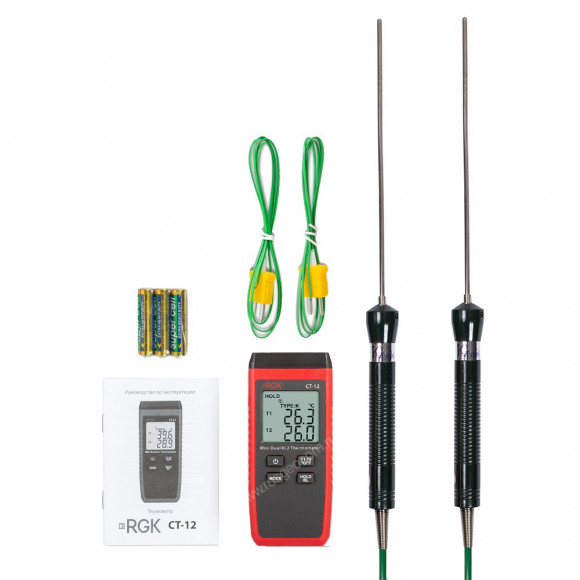Термометр RGK CT-12 с погружным зондом температуры TR-10W Термометр RGK CT-12 с погружным зондом температуры TR-10W