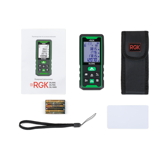Лазерный дальномер RGK DL50G - зеленый луч
