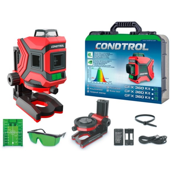Лазерный нивелир CONDTROL GFX 360 KIT