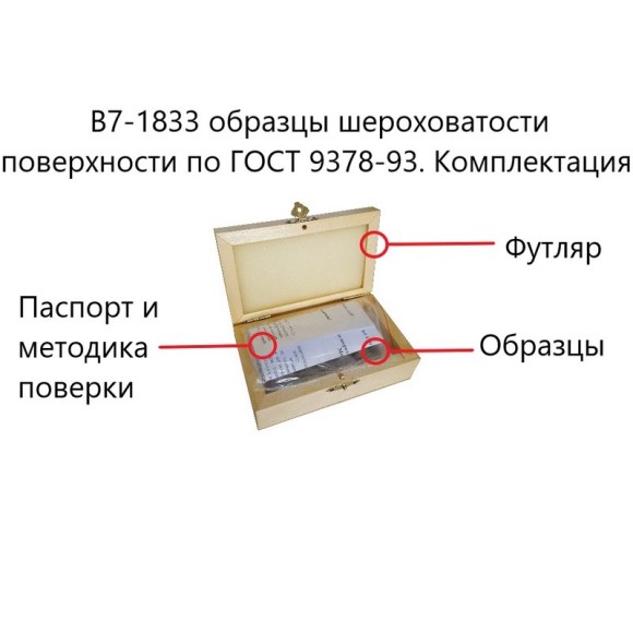 В7-1833 образцы шероховатости поверхности (сравнения) - параметр Ra В7-1833 образцы шероховатости поверхности (сравнения) - параметр Ra