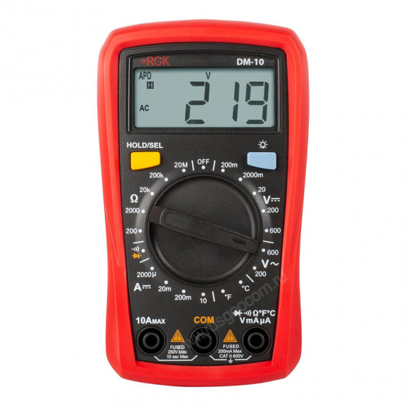 Цифровой мультиметр RGK DM-10 с поверкой Цифровой мультиметр RGK DM-10 с поверкой