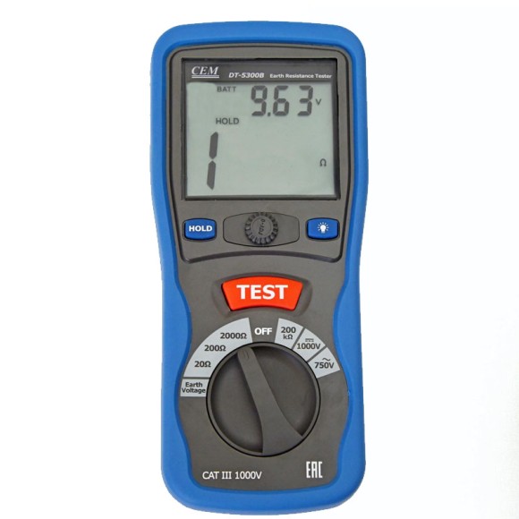 CEM DT-5300B Измеритель сопротивления заземления CEM DT-5300B Измеритель сопротивления заземления