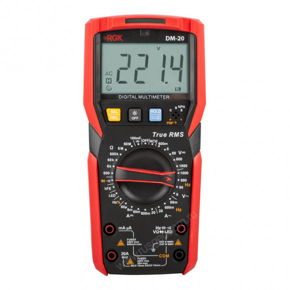 Цифровой мультиметр RGK DM-20 с поверкой
