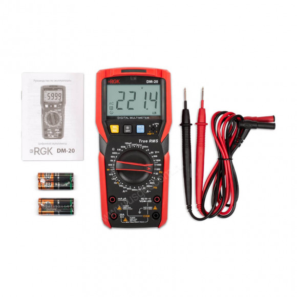 Цифровой мультиметр RGK DM-20 с поверкой